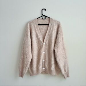 Luxury 100% Brushed Cashmere Oversized Cardigan - XL
